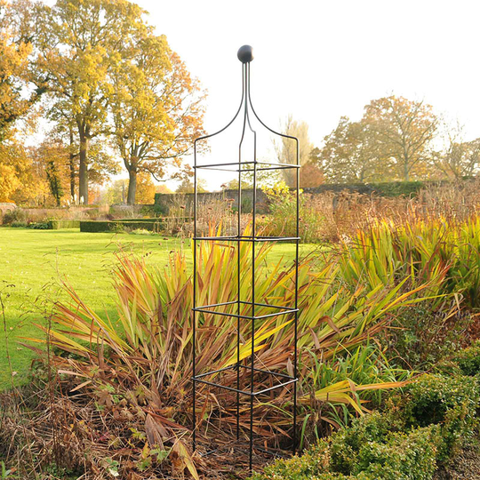 Spaljé Vintage Square Wire Obelisks, svart