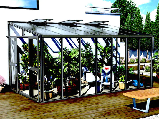 Vitavia Väggväxthus Helena 11900 Svart Glas+Poly
