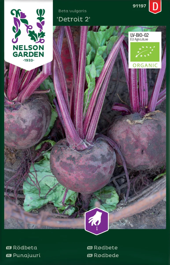 Nelson Garden Rödbeta Detroit 2 Organic