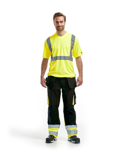 Blåkläder Varselbyxa Hantverk Svart/Varselgul