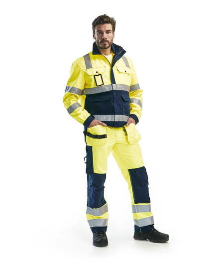 Blåkläder Varselbyxa Hantverk Varselgul/Marinblå