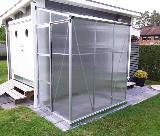 Väggväxthus Infloria 2.3m2 Silver