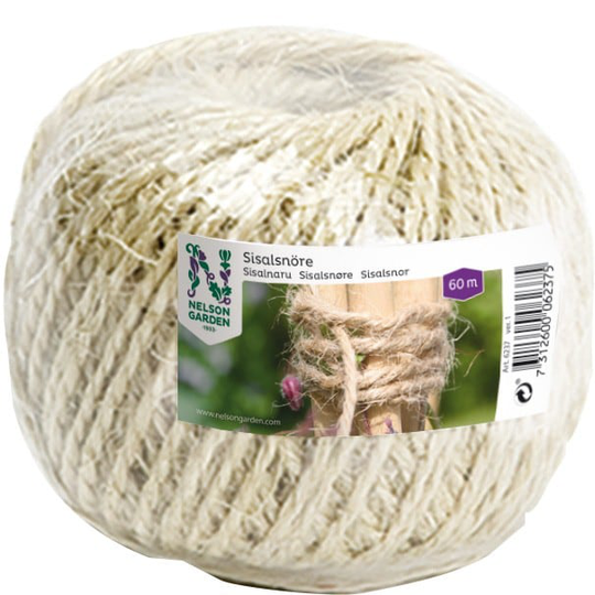 Nelson Garden Snöre Sisal 2-Tråd 6 0m