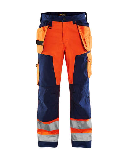 Blåkläder Varselbyxa Hantverk Varselorange/Marinblå 15681