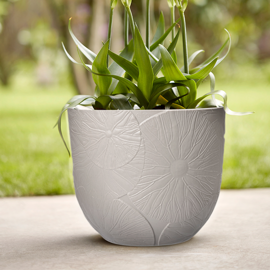 Kruka Fuente Lily 30 cm, stengrå