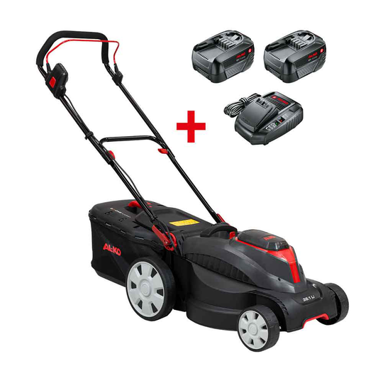 AL-KO Gräsklippare 38.1 Li Comfort 18V inkl Laddare och 2 Batterier