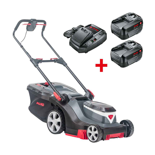 AL-KO Gräsklippare 382 Li Premium 18V inkl Laddare och 2 Batterier
