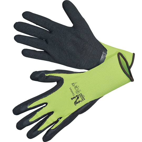 Nelson Garden Handske Comfort Stl 7 Lime/Svart