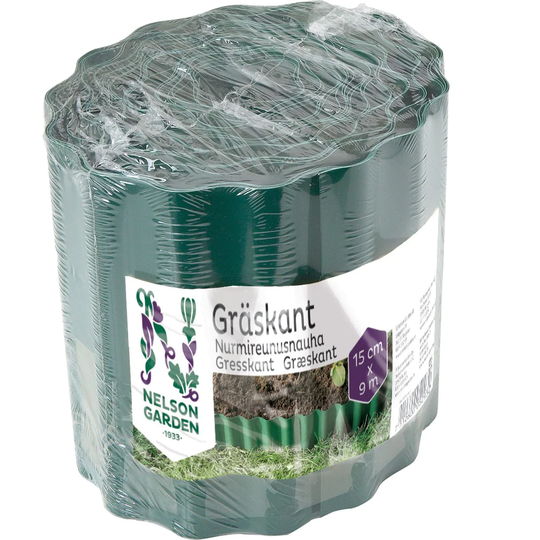 Nelson Garden Gräskant 15cm x 9m Grön