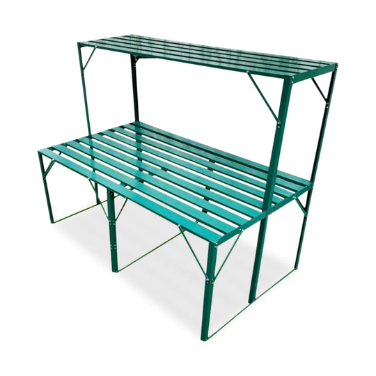 Grön Aluminiumhylla Till Växthus Infloria 120x68.5x97.5cm