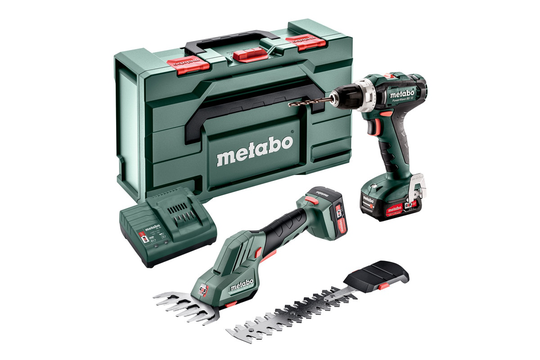 Metabo Busk-/Grässax och Borrskruvdragare Combo Set 2.3.2 12V inkl. Batteri och Laddare
