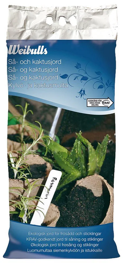 Weibulls Så och kaktusjord KRAV 8L