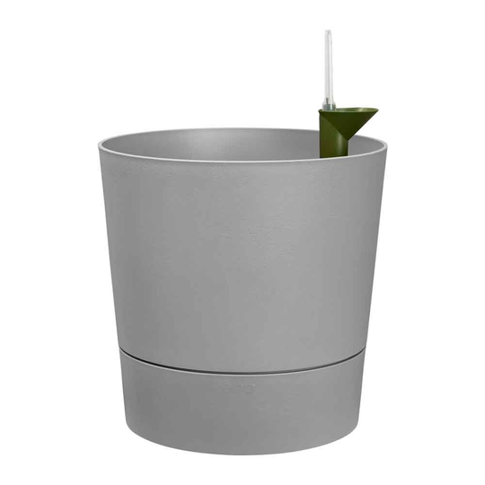 Elho Självvattnande Kruka Greensense Aqua Care Rund 35 cm Ljusgrå