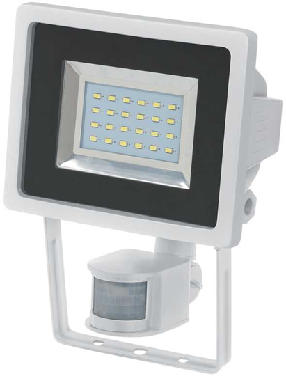 Brennenstuhl LED-Lampa IP44 Med PIR Sensor Vit