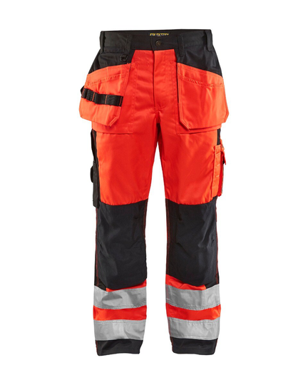 Blåkläder Varselbyxa Hantverk Varselröd/Svart