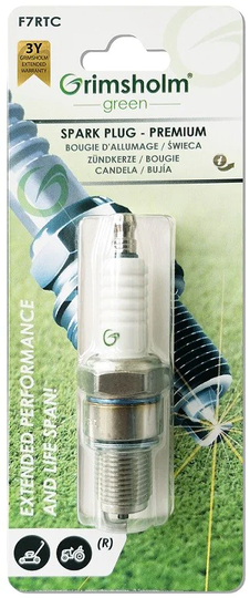 Grimsholm Green Tändstift F7RTC (gräsklippare/traktor resistor)