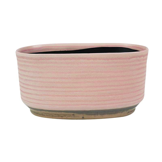 Oval kruka Suze, rosa