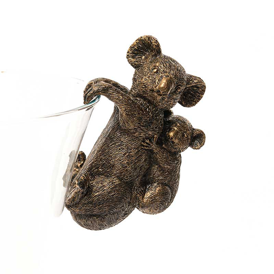Krukdekoration, koala med unge