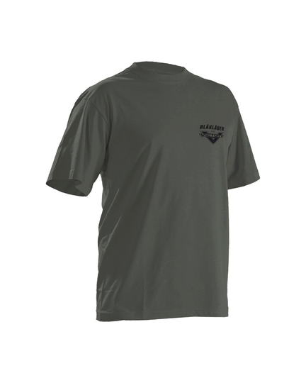 Blåkläder T-Shirt Work Hard Ride Hard Armégrön