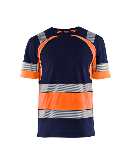 Blåkläder Varsel-T-Shirt Marinblå/Vaeselorange