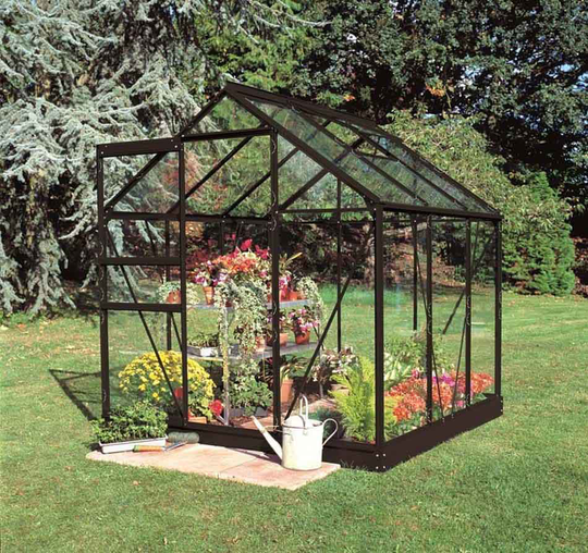 Halls Växthus Popular 66 m/3 mm Härdat Glas 3,8m² Svart